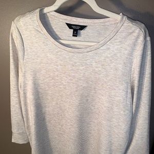 Unique mixed  media long-sleeve shirt